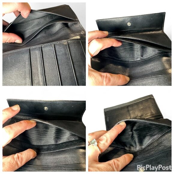 PRADA Saffiano Leather and Nylon Tri-Fold Wallet - Black - Picture 15 of 15